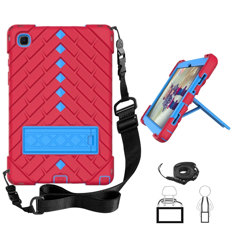 Shockproof Rhombus Robot PC + Silicone Protective Case with Holder & Shoulder Strap For Samsung Galaxy Tab A7 10.4 (2020)