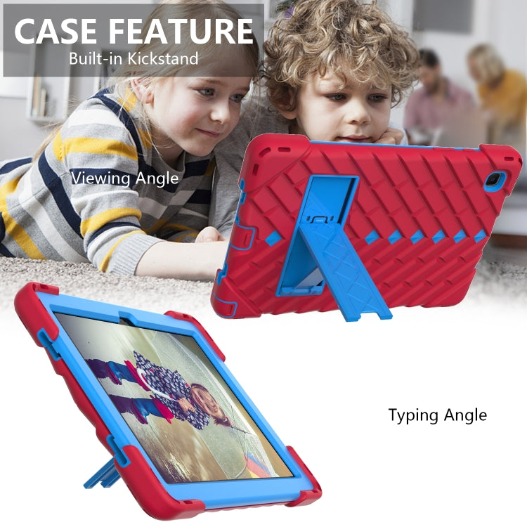 Shockproof Rhombus Robot PC + Silicone Protective Case with Holder & Shoulder Strap For Samsung Galaxy Tab A7 10.4 (2020)