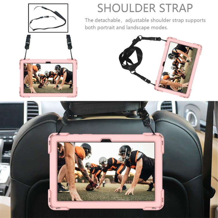 Shockproof Rhombus Robot PC + Silicone Protective Case with Holder & Shoulder Strap For Samsung Galaxy Tab A7 10.4 (2020)