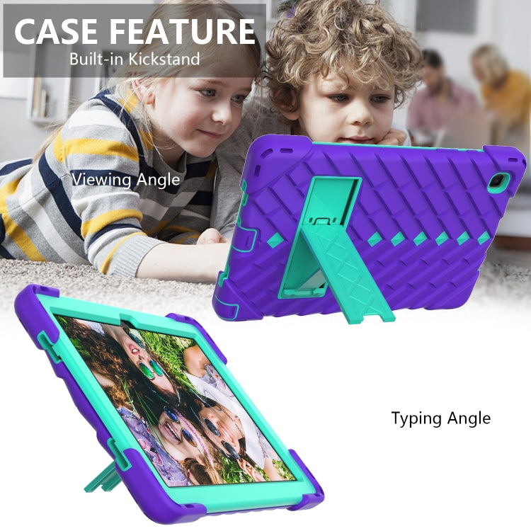 Shockproof Rhombus Robot PC + Silicone Protective Case with Holder & Shoulder Strap For Samsung Galaxy Tab A7 10.4 (2020)