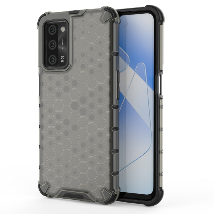 For  OPPO A55 5G Shockproof Honeycomb PC + TPU Case