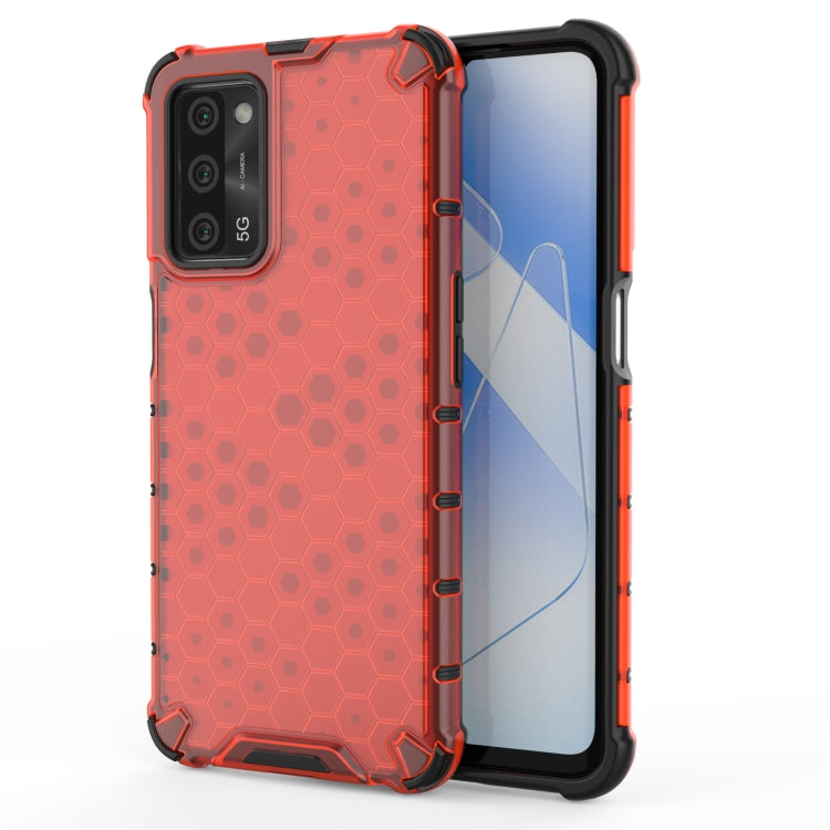 For  OPPO A55 5G Shockproof Honeycomb PC + TPU Case