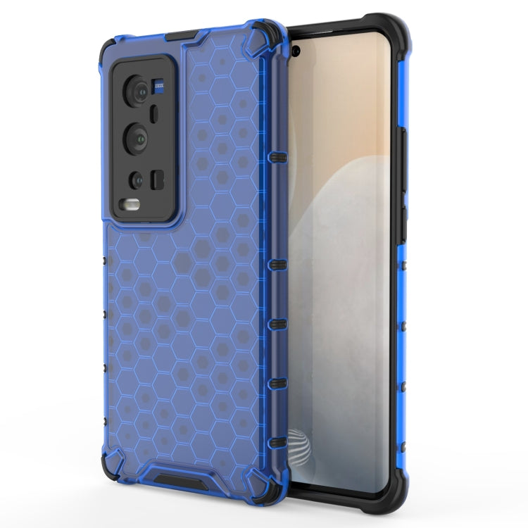 For  vivo X60 Pro+ 5G Shockproof Honeycomb PC + TPU Case