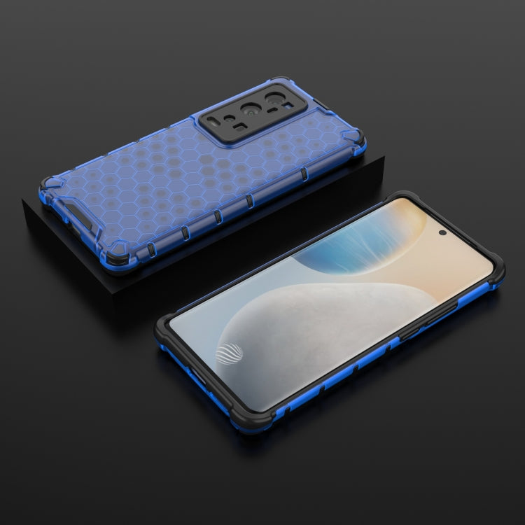 For  vivo X60 Pro+ 5G Shockproof Honeycomb PC + TPU Case