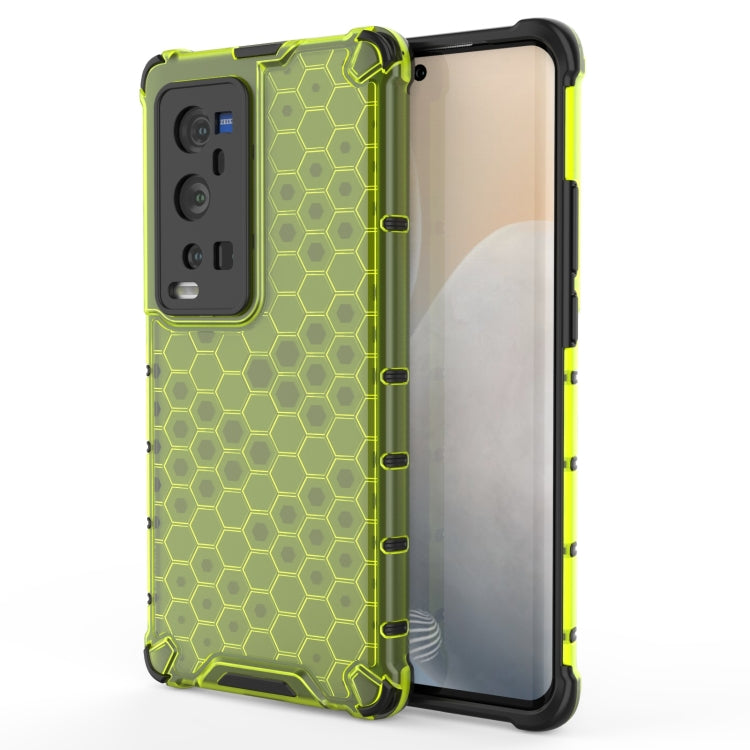 For  vivo X60 Pro+ 5G Shockproof Honeycomb PC + TPU Case