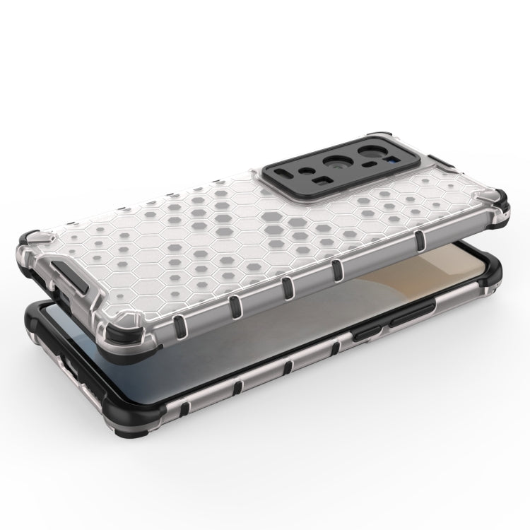 For  vivo X60 Pro+ 5G Shockproof Honeycomb PC + TPU Case