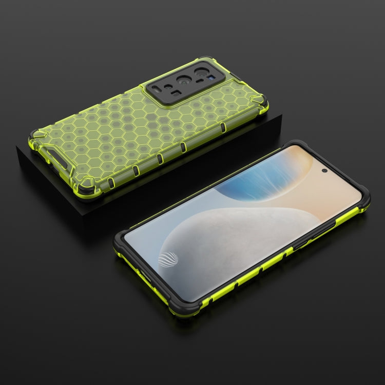 For  vivo X60 Pro+ 5G Shockproof Honeycomb PC + TPU Case