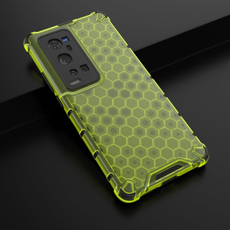 For  vivo X60 Pro+ 5G Shockproof Honeycomb PC + TPU Case
