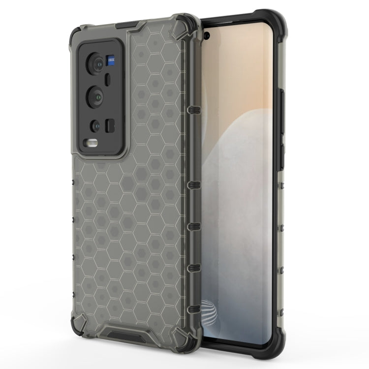 For  vivo X60 Pro+ 5G Shockproof Honeycomb PC + TPU Case