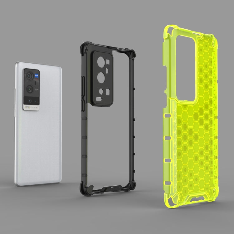 For  vivo X60 Pro+ 5G Shockproof Honeycomb PC + TPU Case