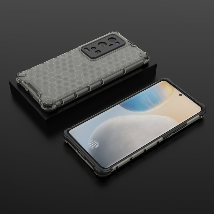 For  vivo X60 Pro+ 5G Shockproof Honeycomb PC + TPU Case