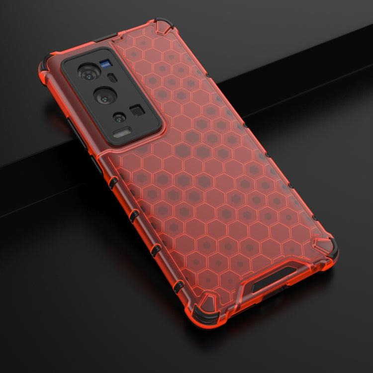For  vivo X60 Pro+ 5G Shockproof Honeycomb PC + TPU Case
