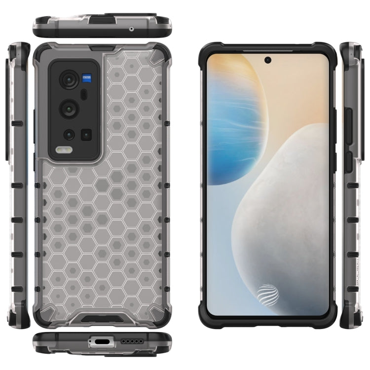 For  vivo X60 Pro+ 5G Shockproof Honeycomb PC + TPU Case
