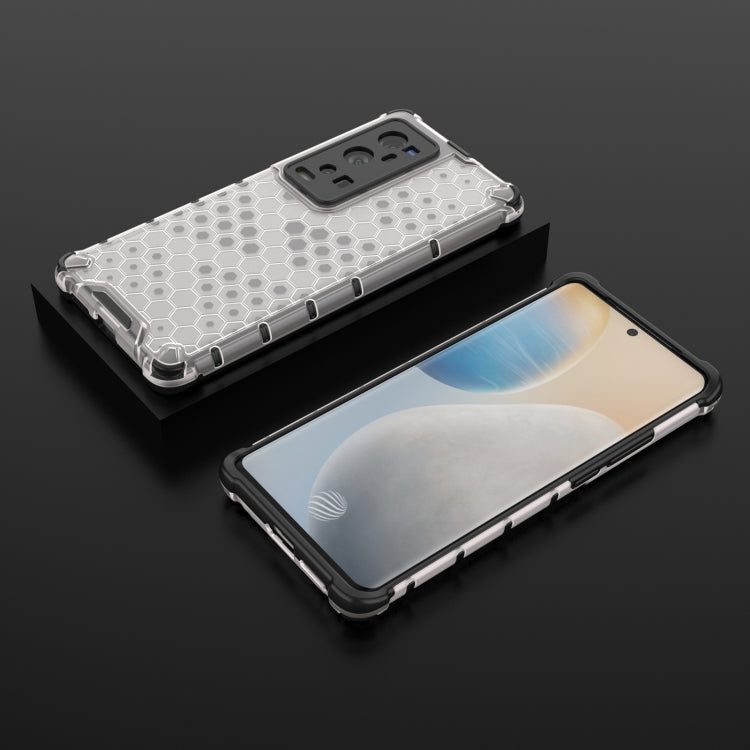 For  vivo X60 Pro+ 5G Shockproof Honeycomb PC + TPU Case