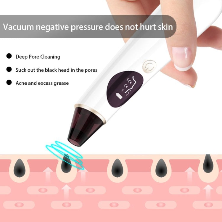 H001 Hot Compress Visible Electric Blackhead Suction Instrument Pore Cleaner
