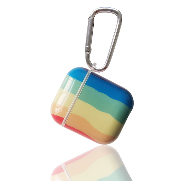 Painted TPU Earphone Protective Case with Hook For AirPods 1 / 2