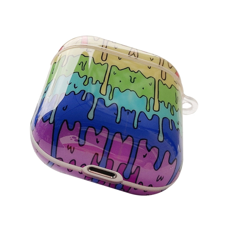 Painted TPU Earphone Protective Case with Hook For AirPods 1 / 2