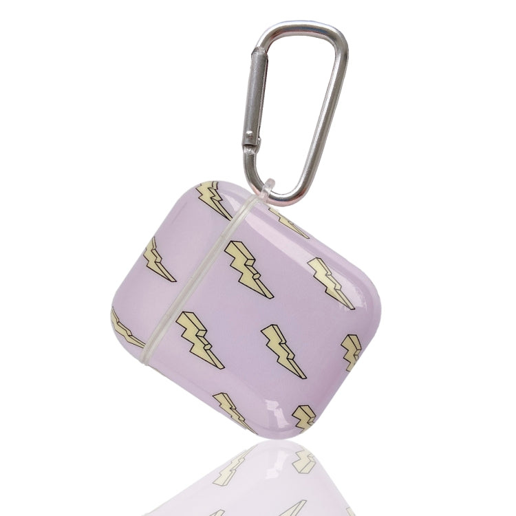Painted TPU Earphone Protective Case with Hook For AirPods 1 / 2