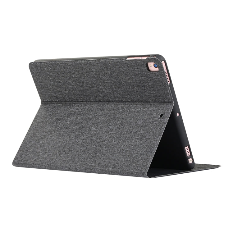 For iPad 10.2 2021 / 2020 / 2019 Voltage Craft Cloth TPU Protective Case with Holder