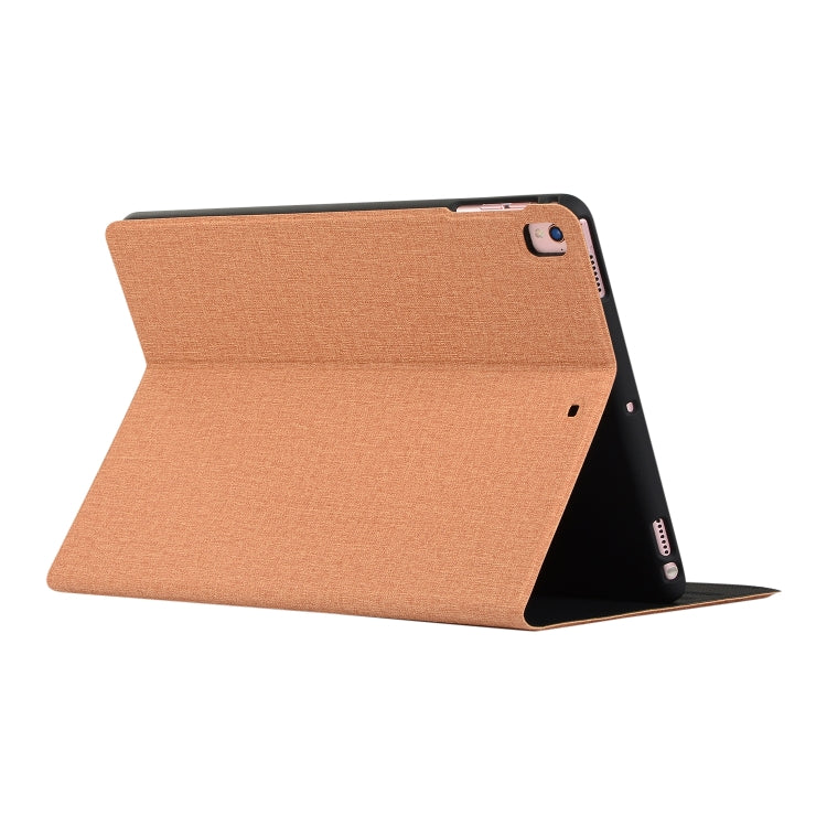 For iPad 10.2 2021 / 2020 / 2019 Voltage Craft Cloth TPU Protective Case with Holder