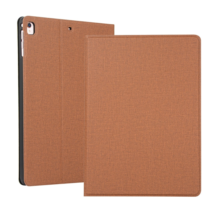 For iPad 10.2 2021 / 2020 / 2019 Voltage Craft Cloth TPU Protective Case with Holder