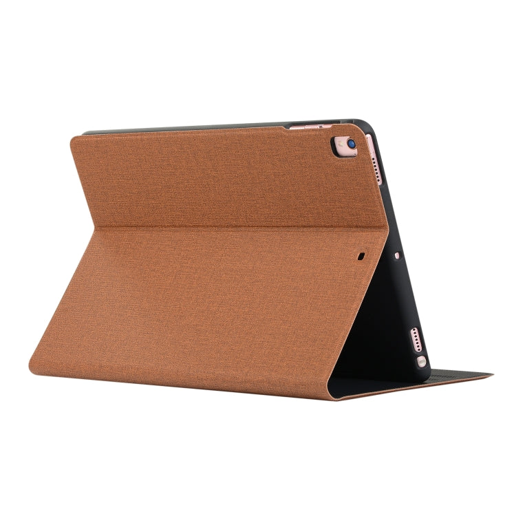 For iPad 10.2 2021 / 2020 / 2019 Voltage Craft Cloth TPU Protective Case with Holder