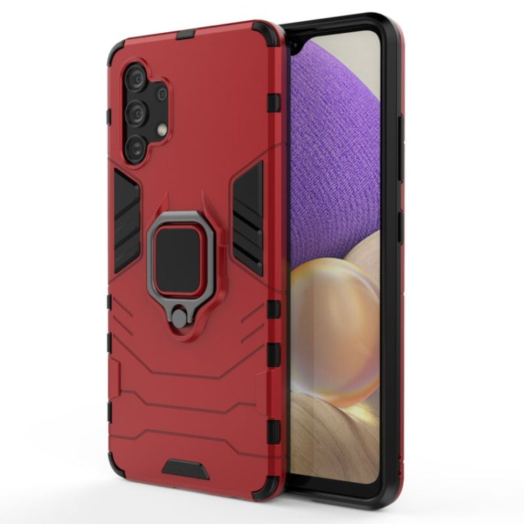 For Samsung Galaxy A32 4G Shockproof PC + TPU Protective Case with Magnetic Ring Holder