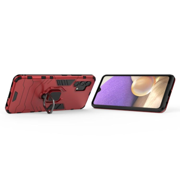 For Samsung Galaxy A32 4G Shockproof PC + TPU Protective Case with Magnetic Ring Holder