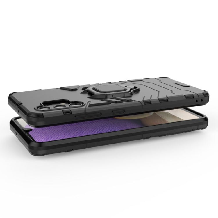 For Samsung Galaxy A32 4G Shockproof PC + TPU Protective Case with Magnetic Ring Holder
