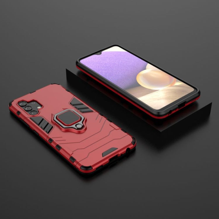 For Samsung Galaxy A32 4G Shockproof PC + TPU Protective Case with Magnetic Ring Holder