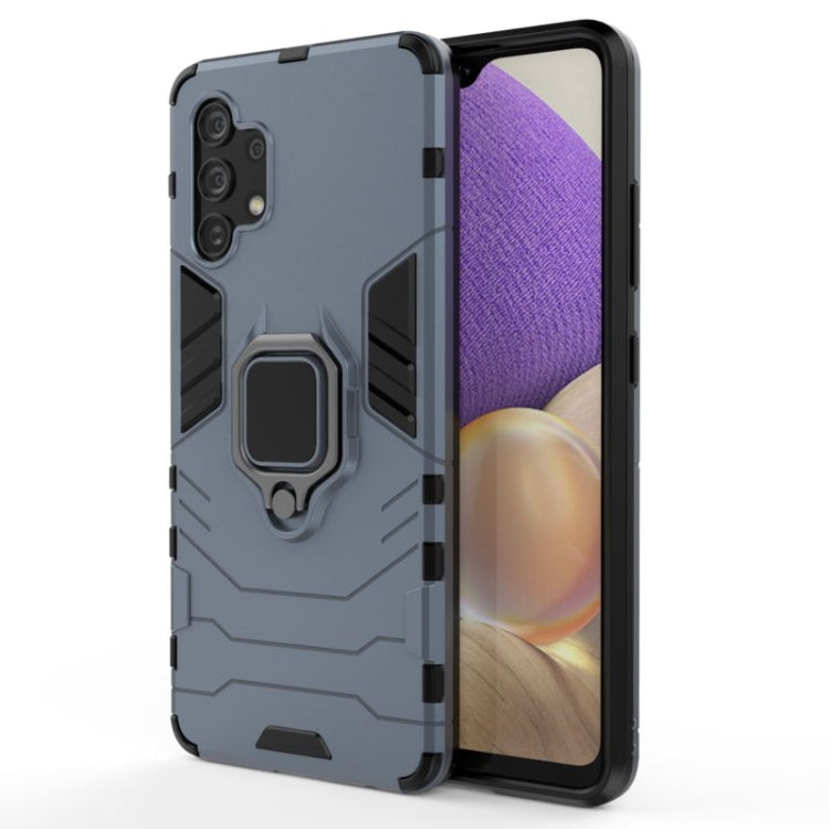 For Samsung Galaxy A32 4G Shockproof PC + TPU Protective Case with Magnetic Ring Holder