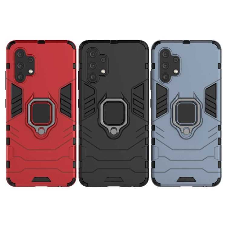 For Samsung Galaxy A32 4G Shockproof PC + TPU Protective Case with Magnetic Ring Holder