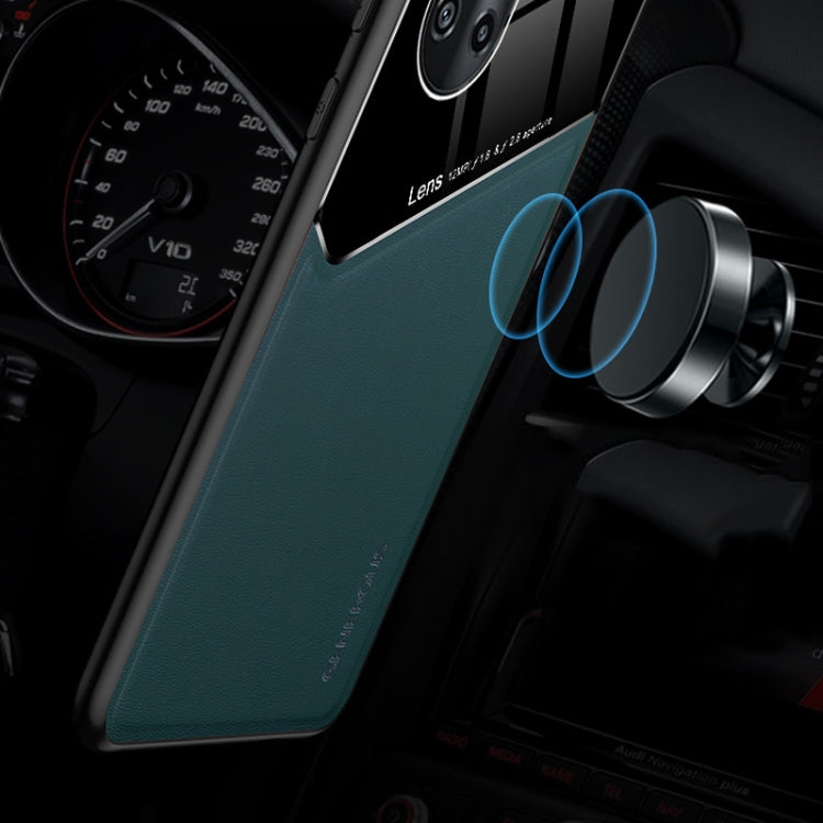 For Huawei nova 8 5G All-inclusive Leather + Organic Glass Protective Case with Metal Iron Sheet