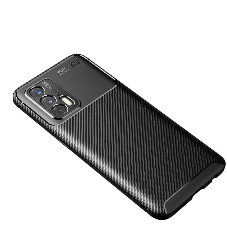 For OPPO Realme GT 5G Carbon Fiber Texture Shockproof TPU Case