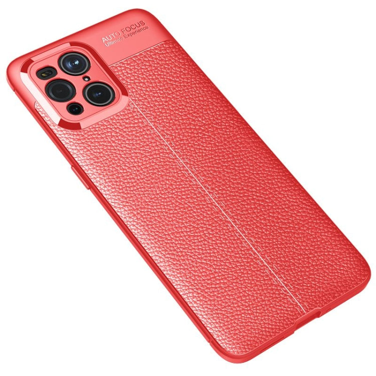 For OPPO Find X3 Litchi Texture TPU Shockproof Case