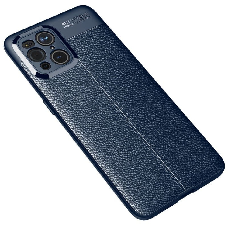 For OPPO Find X3 Litchi Texture TPU Shockproof Case