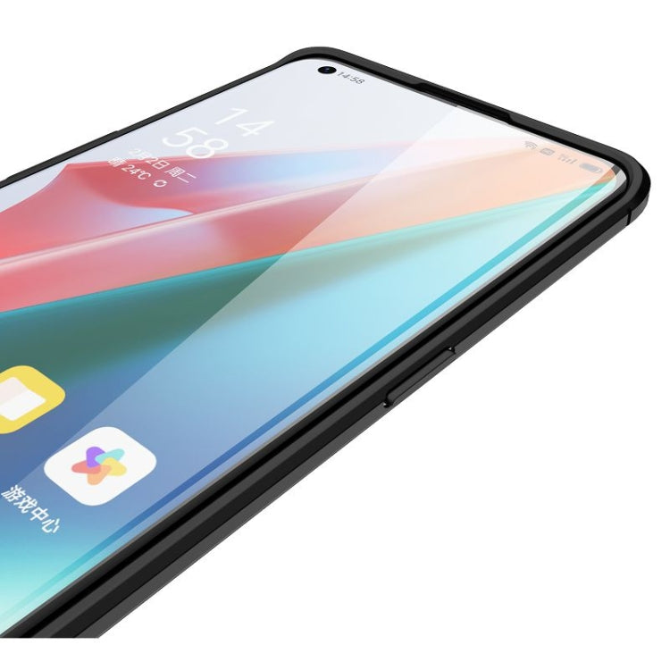 For OPPO Find X3 Litchi Texture TPU Shockproof Case