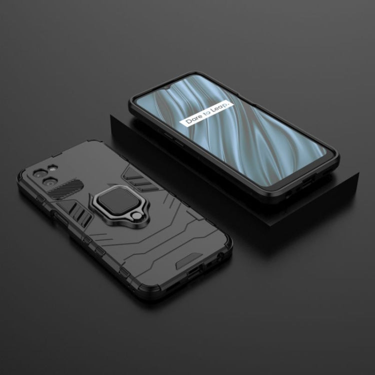 For OPPO Realme V11 5G Shockproof PC + TPU Protective Case with Magnetic Ring Holder