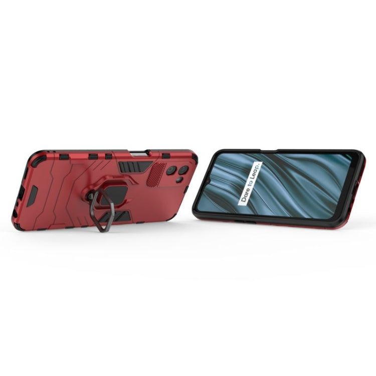 For OPPO Realme V11 5G Shockproof PC + TPU Protective Case with Magnetic Ring Holder