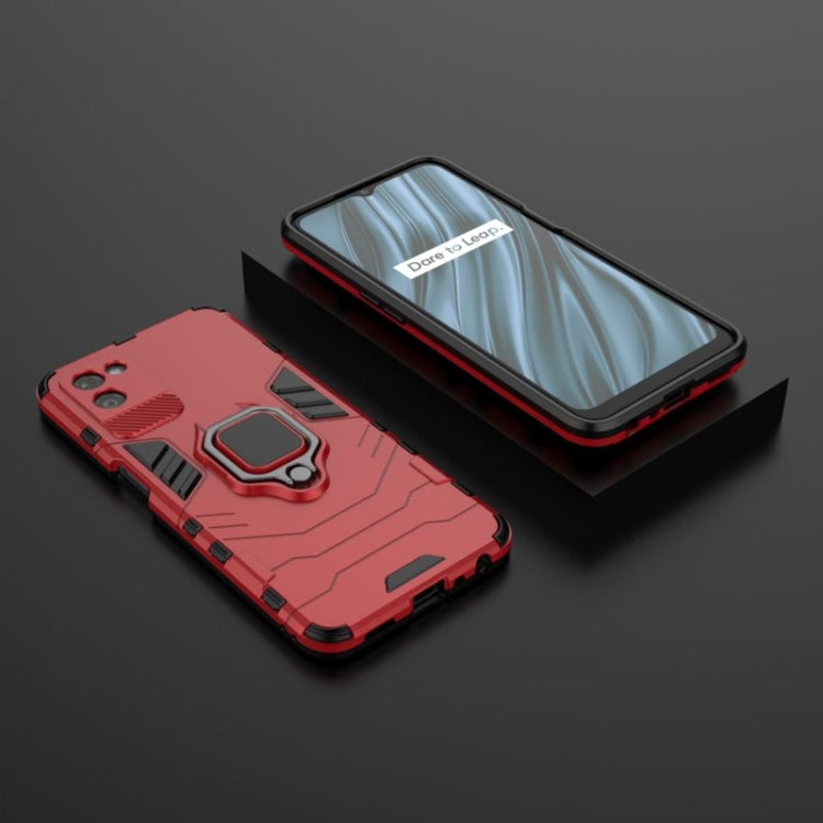 For OPPO Realme V11 5G Shockproof PC + TPU Protective Case with Magnetic Ring Holder