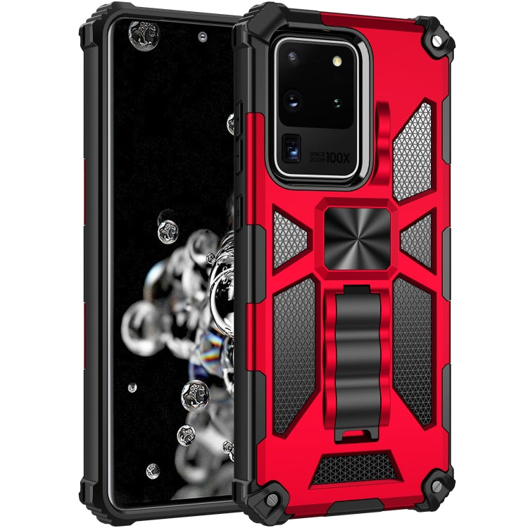 For Samsung Galaxy S20 Ultra Shockproof TPU + PC Magnetic Protective Case with Holder