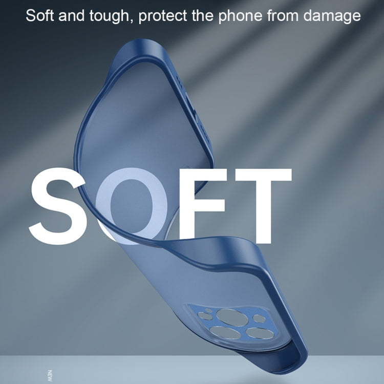 For iPhone 11 Frosted Soft Four-corner Shockproof Case with Finger Ring Strap & Metal Lens Cover