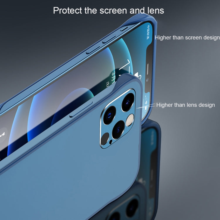For iPhone 11 Pro Frosted Soft Four-corner Shockproof Case with Finger Ring Strap & Metal Lens Cover