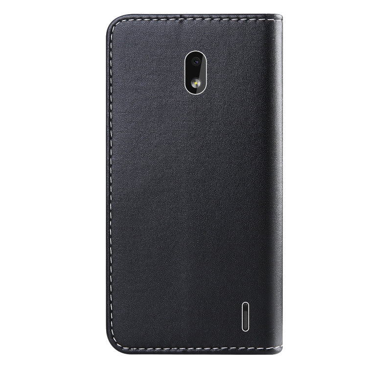 For Nokia 2.2 Tricolor Stitching Horizontal Flip TPU + PU Leather Case with Holder & Card Slots & Wallet