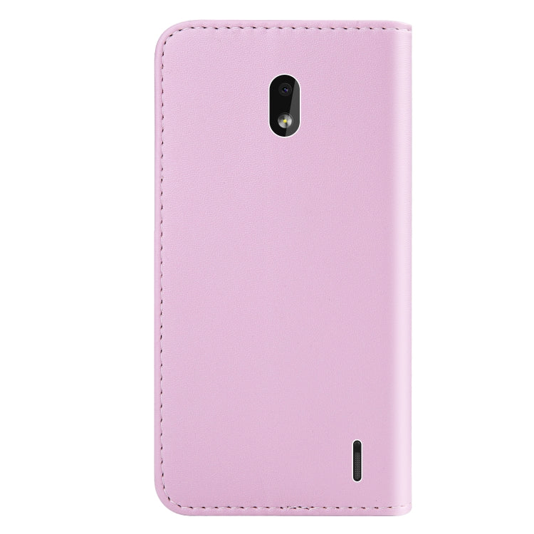 For Nokia 2.2 Tricolor Stitching Horizontal Flip TPU + PU Leather Case with Holder & Card Slots & Wallet
