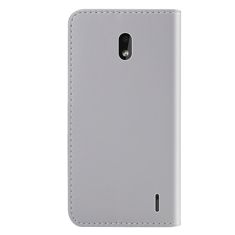 For Nokia 2.2 Tricolor Stitching Horizontal Flip TPU + PU Leather Case with Holder & Card Slots & Wallet