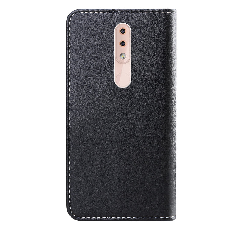 For Nokia 4.2 Tricolor Stitching Horizontal Flip TPU + PU Leather Case with Holder & Card Slots & Wallet