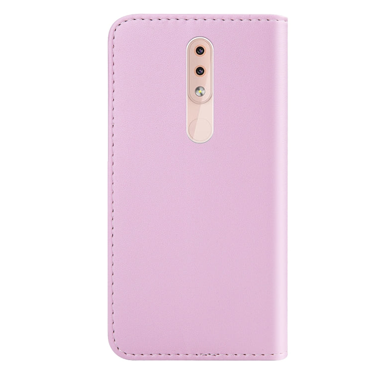 For Nokia 4.2 Tricolor Stitching Horizontal Flip TPU + PU Leather Case with Holder & Card Slots & Wallet