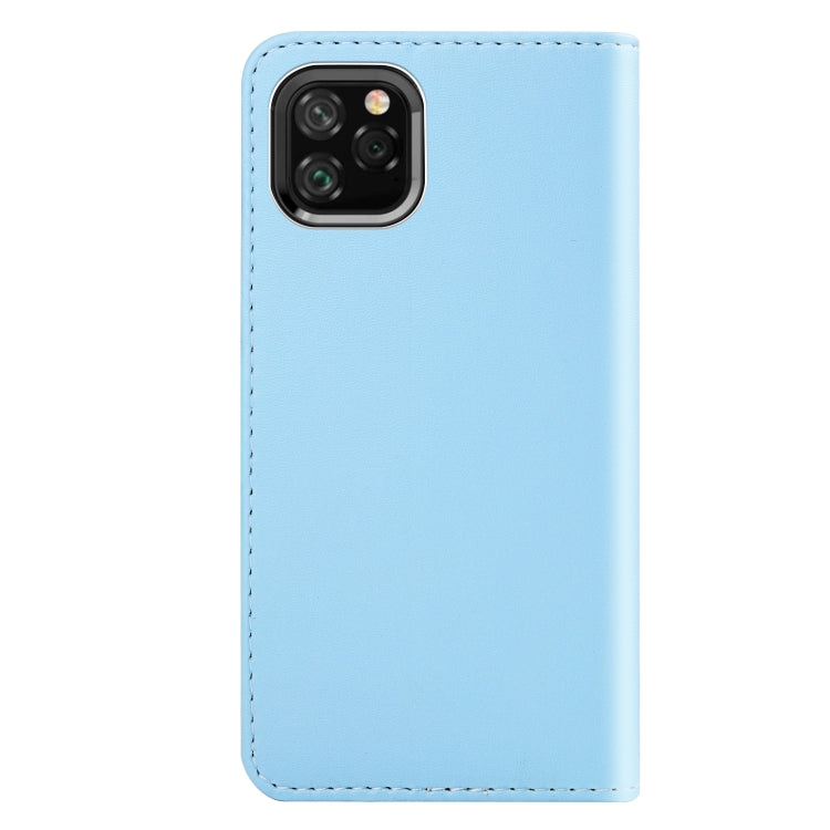 For iPhone 11 Pro Max Tricolor Stitching Horizontal Flip TPU + PU Leather Case with Holder & Card Slots & Wallet