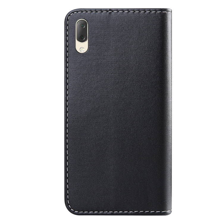 For Sony Xperia L3 Tricolor Stitching Horizontal Flip TPU + PU Leather Case with Holder & Card Slots & Wallet